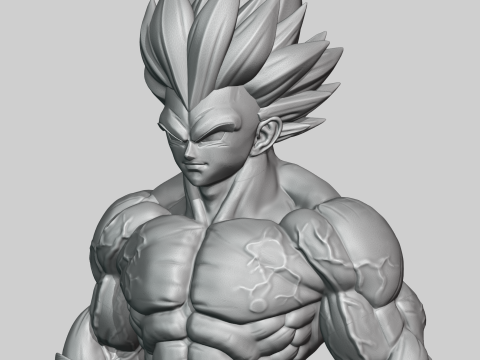 Super Vegeta Modello di stampa 3D