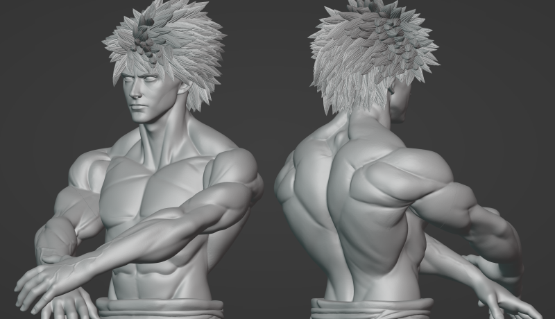 Samurai Warrior 3D Print Model .c4d .max .obj .3ds .fbx .stl .blend