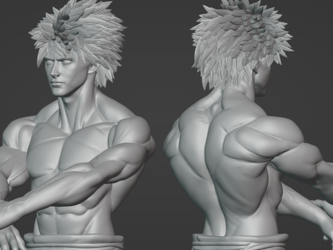 Samurai Warrior 3D Druckmodell