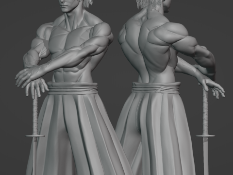 Samurai Warrior 3D Print Model