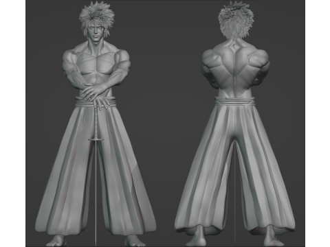 Samurai Warrior 3D Print Model