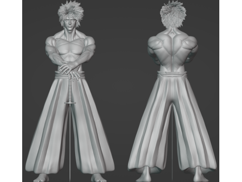 Samurai Warrior 3D Print Model