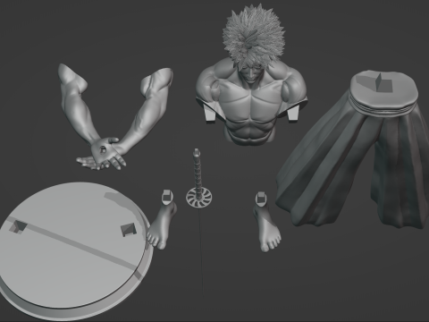 Samurai Warrior 3D Print Model