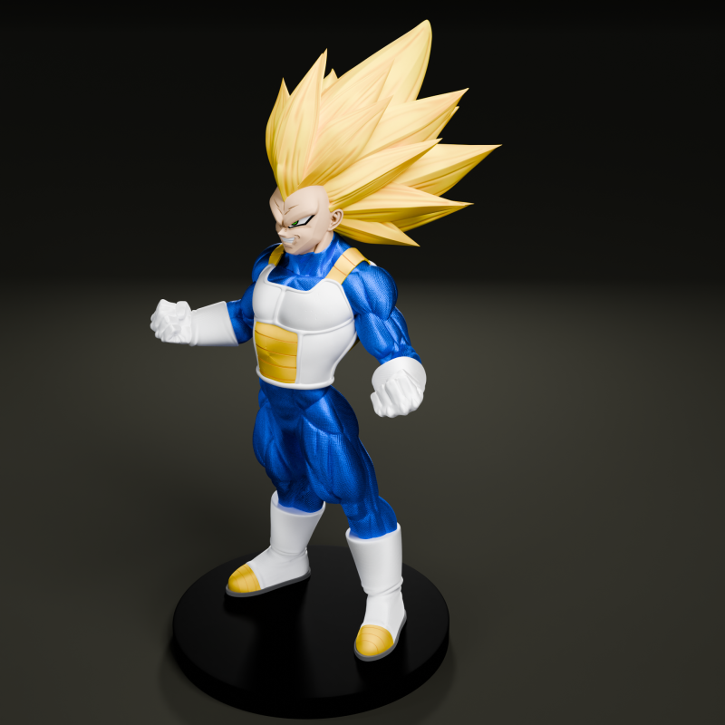 Vegeta SSJ3 adult - Dragon ball Daima Model do druku 3D .c4d .max .obj .3ds .fbx .stl .blend 