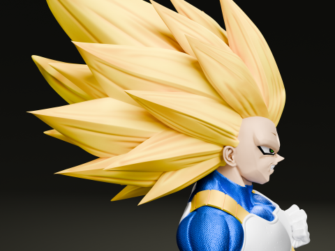 Vegeta SSJ3 adult - Dragon ball Daima Model do druku 3D