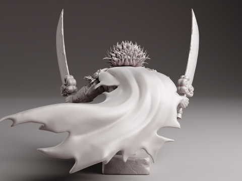 Starscourge Radahn bust 3D Print 3D 打印模型
