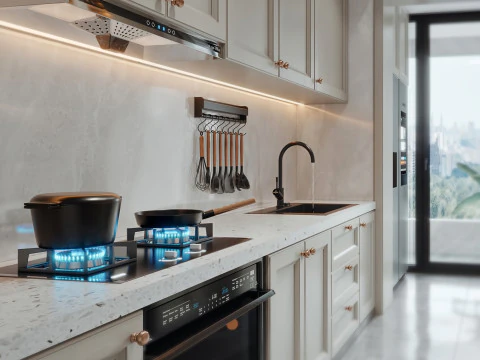 Modern Kitchen1 3D Model