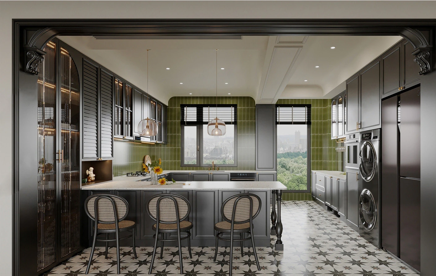 Modern Kitchen5 3D Model .c4d .max .obj .3ds .fbx .stl .blend 