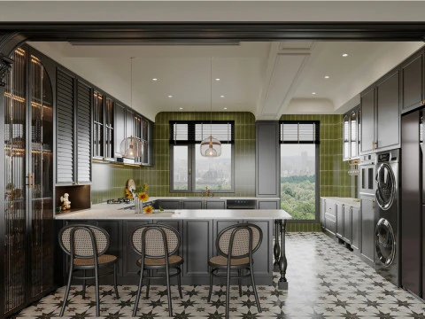 आधुनिक रसोईघर5 3D मॉडल