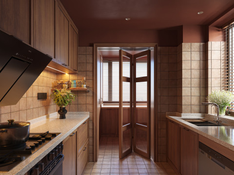 Modern Kitchen7 Model 3D