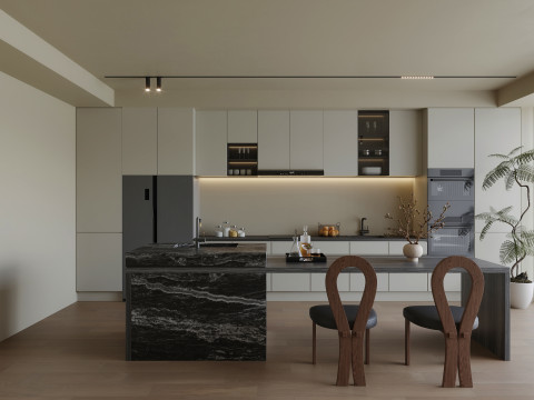 Modern Kitchen13 Model 3D
