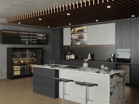 Modern Kitchen15 3Dモデル