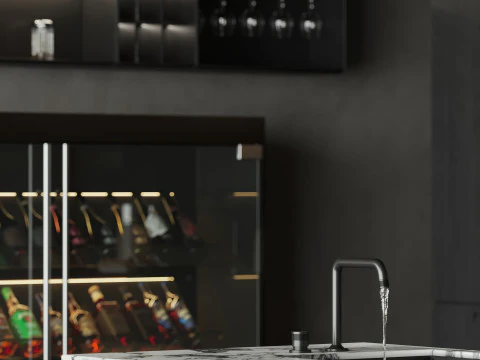 Modern Kitchen15 3D Model