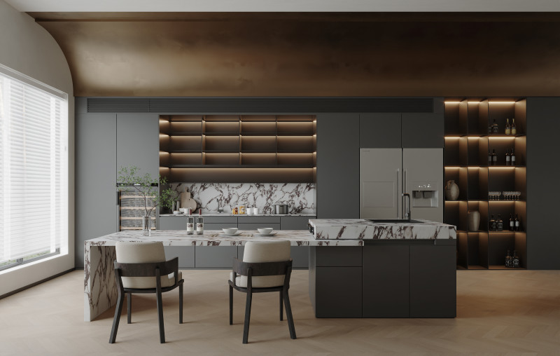 Modern Kitchen18 Modello 3D .c4d .max .obj .3ds .fbx .stl .blend 