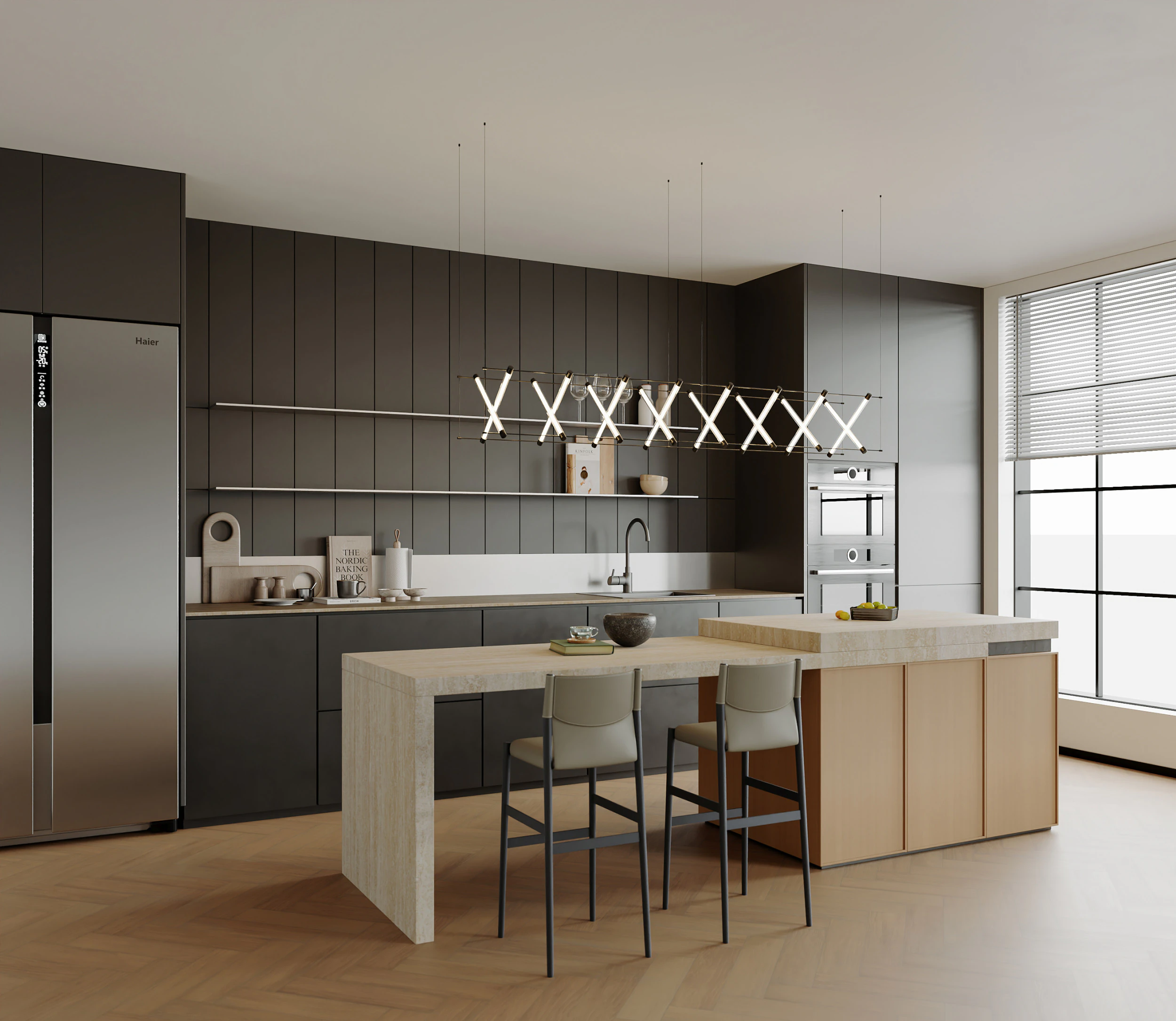 Modern Kitchen19 3D Model .c4d .max .obj .3ds .fbx .stl .blend 