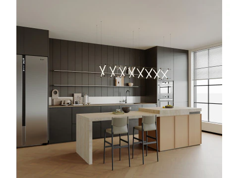 Cozinha Moderna19 Modelo 3D