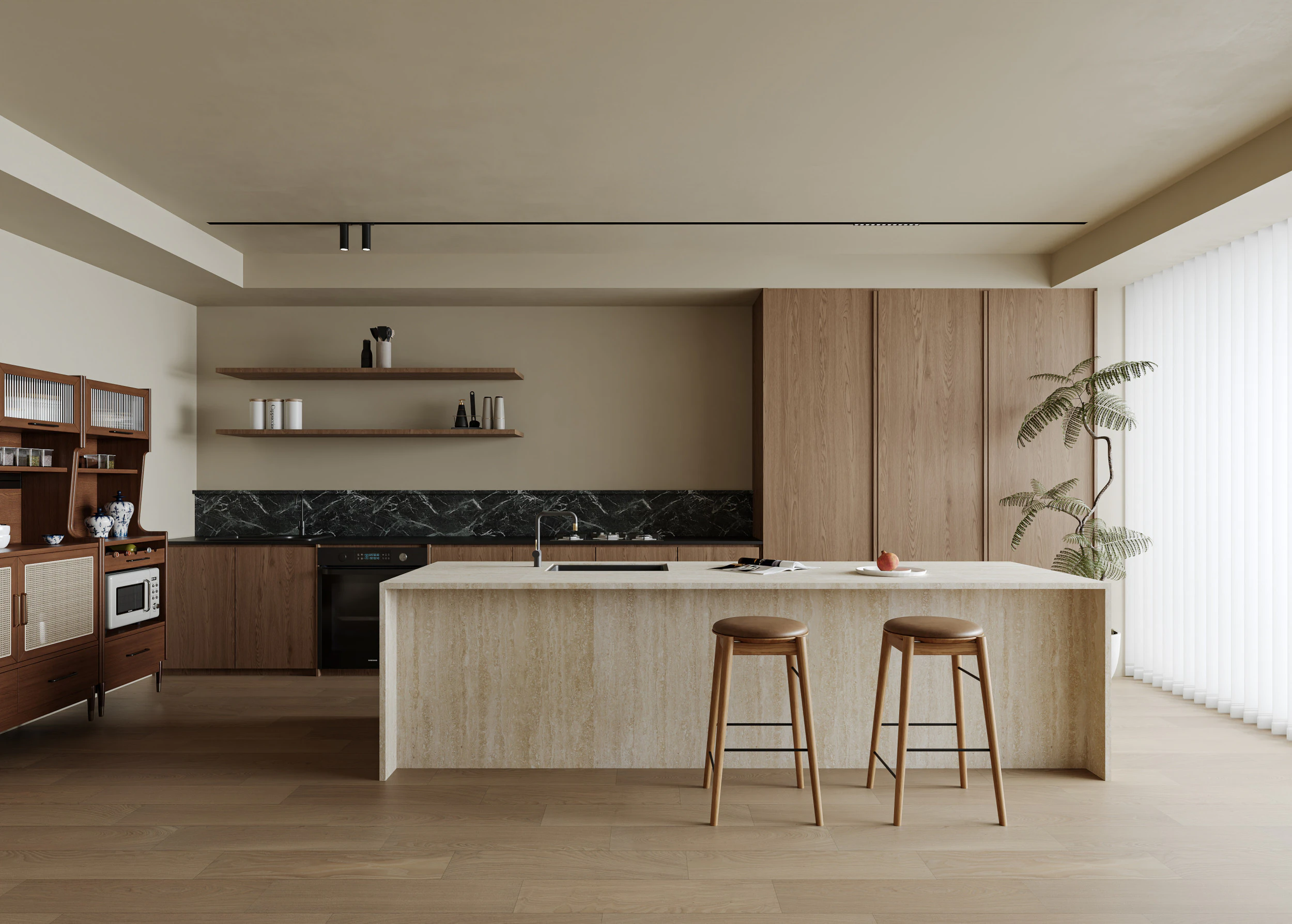 Modern Kitchen20 3D Model .c4d .max .obj .3ds .fbx .stl .blend