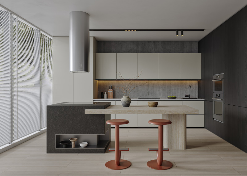Modern Kitchen23 3D Model .c4d .max .obj .3ds .fbx .stl .blend 