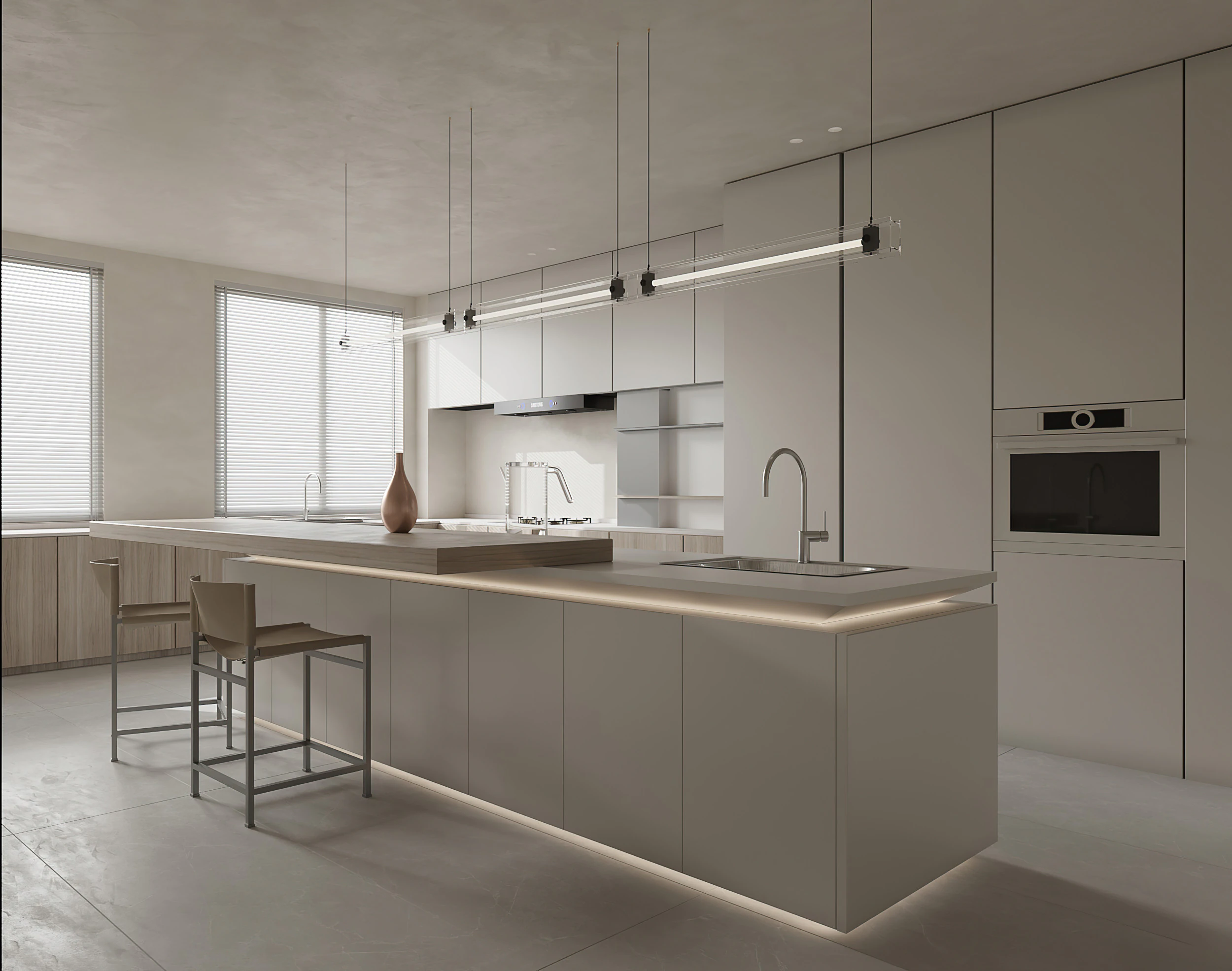 Modern Kitchen25 3D Model .c4d .max .obj .3ds .fbx .stl .blend 