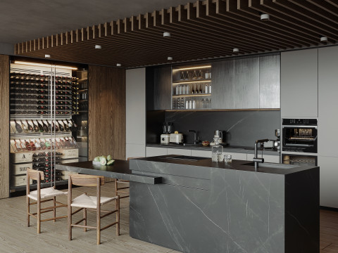 Modern Kitchen27 3D Модель
