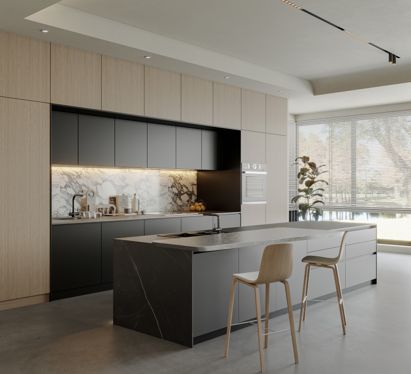Modern Kitchen28 Modello 3D .c4d .max .obj .3ds .fbx .stl .blend 