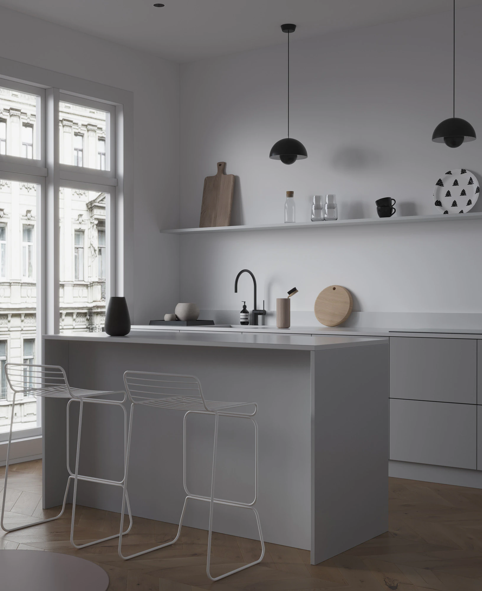 Modern Kitchen32 3D Model .c4d .max .obj .3ds .fbx .stl .blend