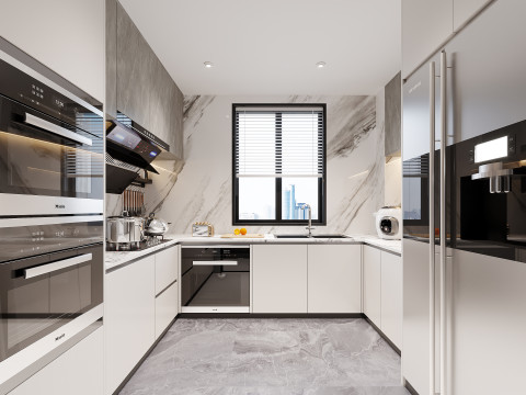 Modern Kitchen34 Model 3D