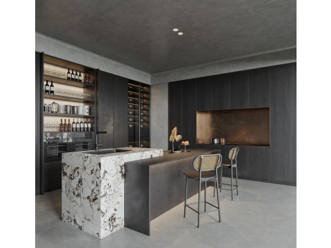 Modern Kitchen37 Model 3D