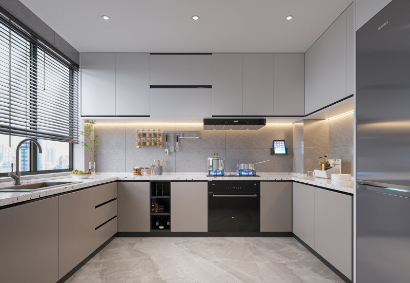 Modern Kitchen38 Model 3D .c4d .max .obj .3ds .fbx .stl .blend 