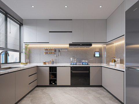 Modern Kitchen38 3D Модель