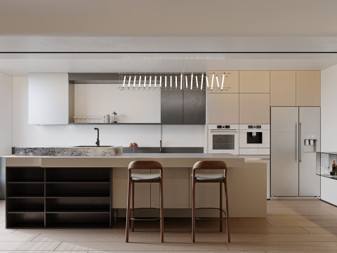 Modern Kitchen39 Model 3D