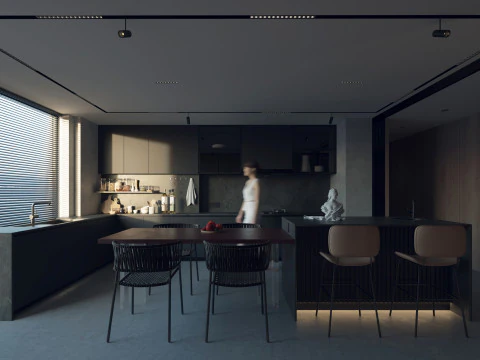 Modern Kitchen40 3D Model