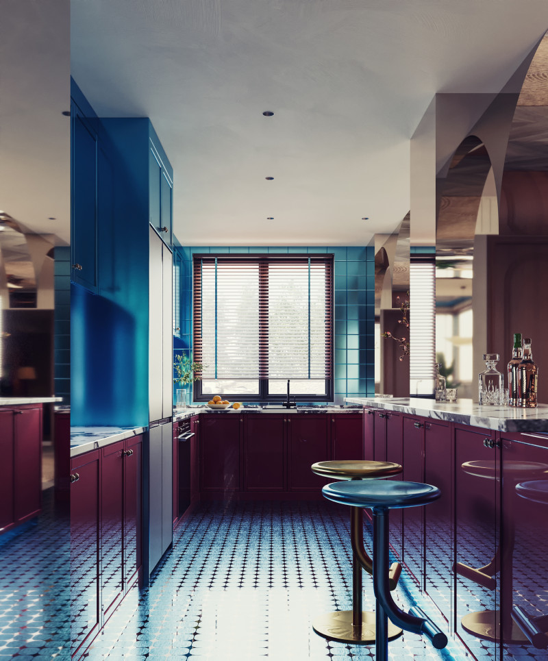 Modern Kitchen42 3Dモデル .c4d .max .obj .3ds .fbx .stl .blend 