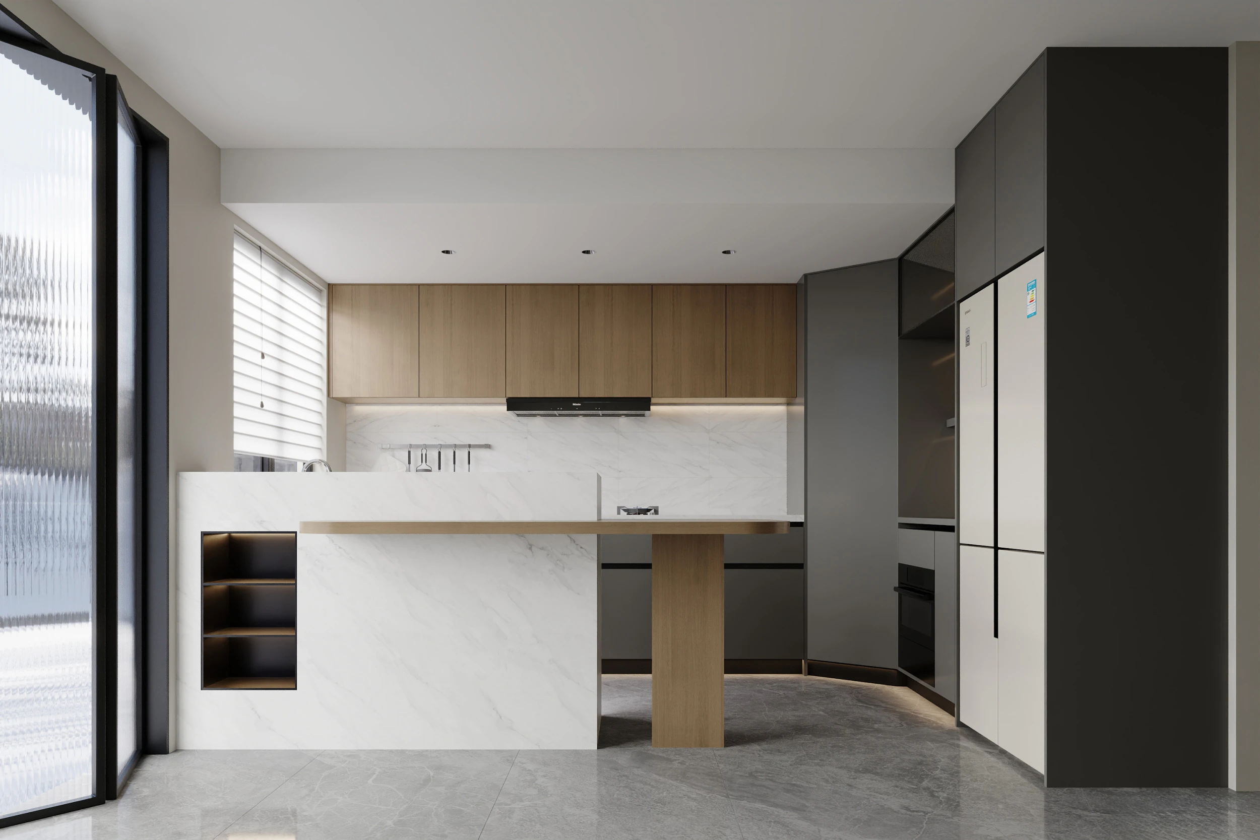 Modern Kitchen44 3D Model .c4d .max .obj .3ds .fbx .stl .blend 