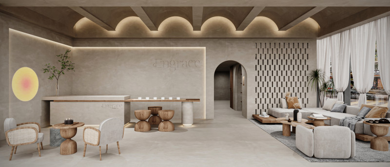 Reception lobby Interior scene6 3D 模型 .c4d .max .obj .3ds .fbx .stl .blend 
