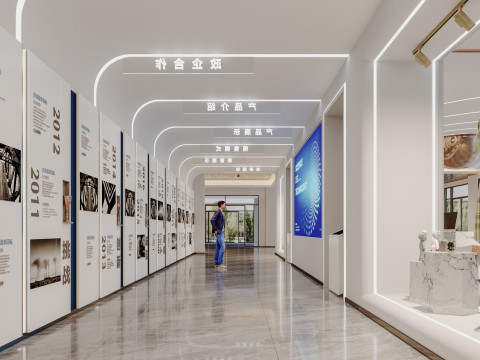 Reception lobby Interior scene7 Modelo 3D