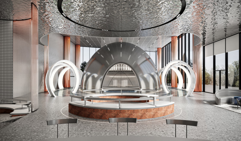 Reception lobby Interior scene9 3D Model .c4d .max .obj .3ds .fbx .stl .blend 