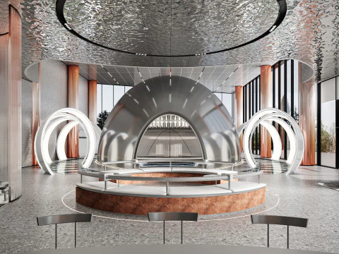 Вестибюль Інтер'єр сцени9 3D Модель