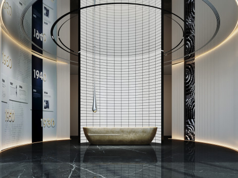 Reception lobby Interior scene10 3D Model