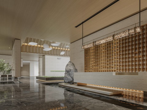 Reception lobby Interior scene15 Modelo 3D