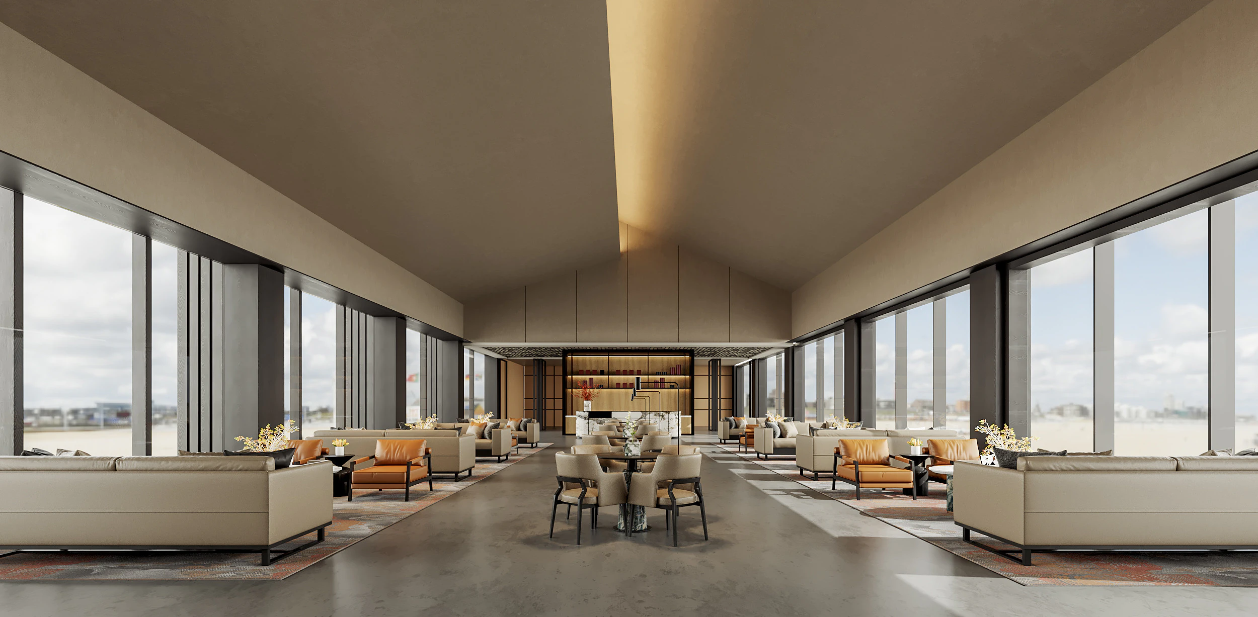 Reception lobby Interior scene19 3D Model .c4d .max .obj .3ds .fbx .stl .blend 