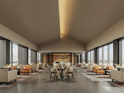 Hall de r&eacute;ception Sc&egrave;ne int&eacute;rieure19 Modèle 3D