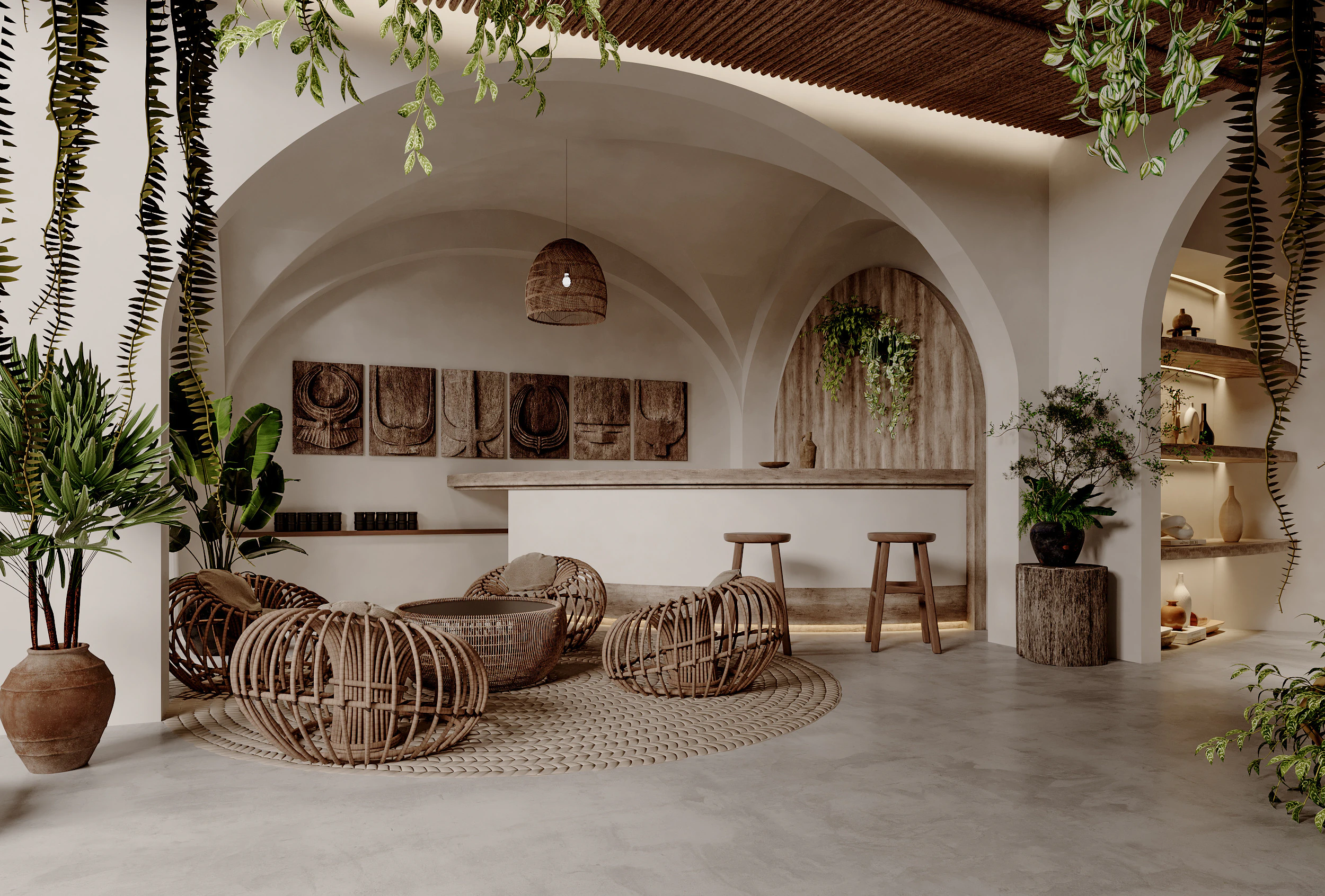 Reception lobby Interior scene20 3D Model .c4d .max .obj .3ds .fbx .stl .blend 