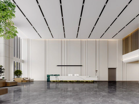 Vestíbulo de recepción Escena interior21 Modelo 3D