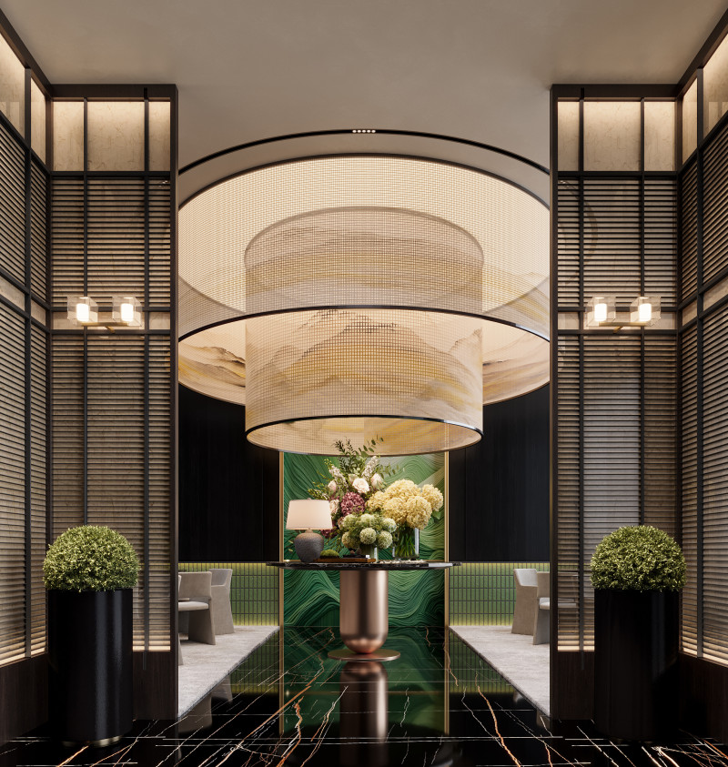 Reception lobby Interior scene23 3D Model .c4d .max .obj .3ds .fbx .stl .blend 