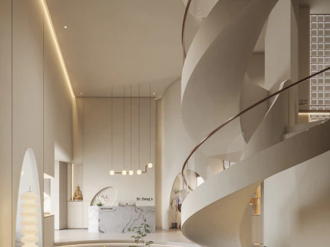 Reception lobby Interior scene24 3D Model