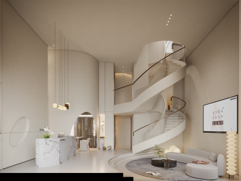 Reception lobby Interior scene24 3Dモデル