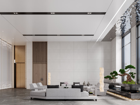 Reception lobby Interior scene25 3D Модель