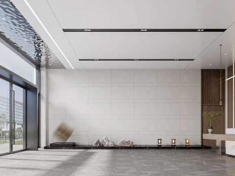 Reception lobby Interior scene25 3D Model