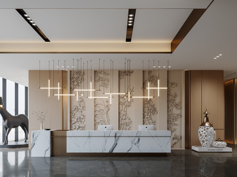 Reception lobby Interior scene26 Modelo 3D